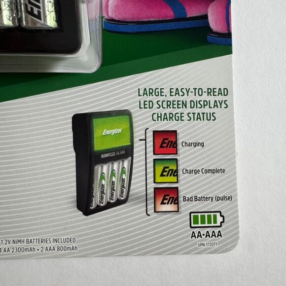 Energizer Rechargeable Battery Kit NiMH Battery Charger AA & AAA - Picture 8 of 8